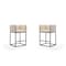 Manhattan Comfort Embassy Counter Stool in Cream and Black, PK2 2-CS011-CR - alternate 1